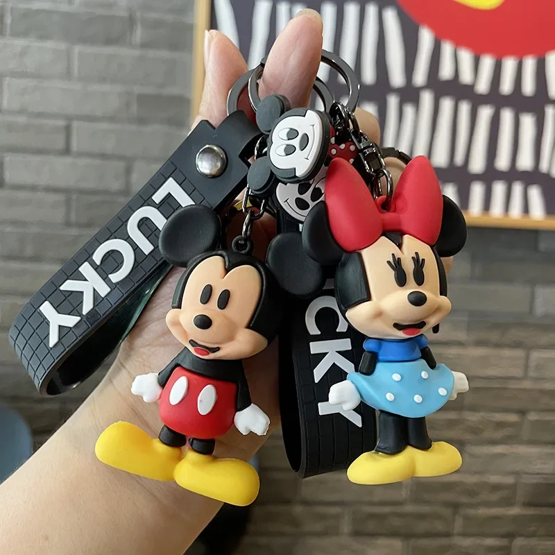 

Disney Mickey Minnie Key Chain Toy Pendant Cartoon Creative New Donald Duck Daisy Key Chain Children's Backpack Pendant Toy Gift
