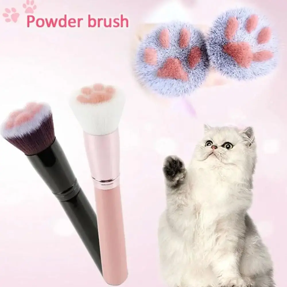 

Милые кошачьи крабы, инструменты для красоты, пушистые кисти для основы, растушевки, косметические кисти, инструменты для макияжа