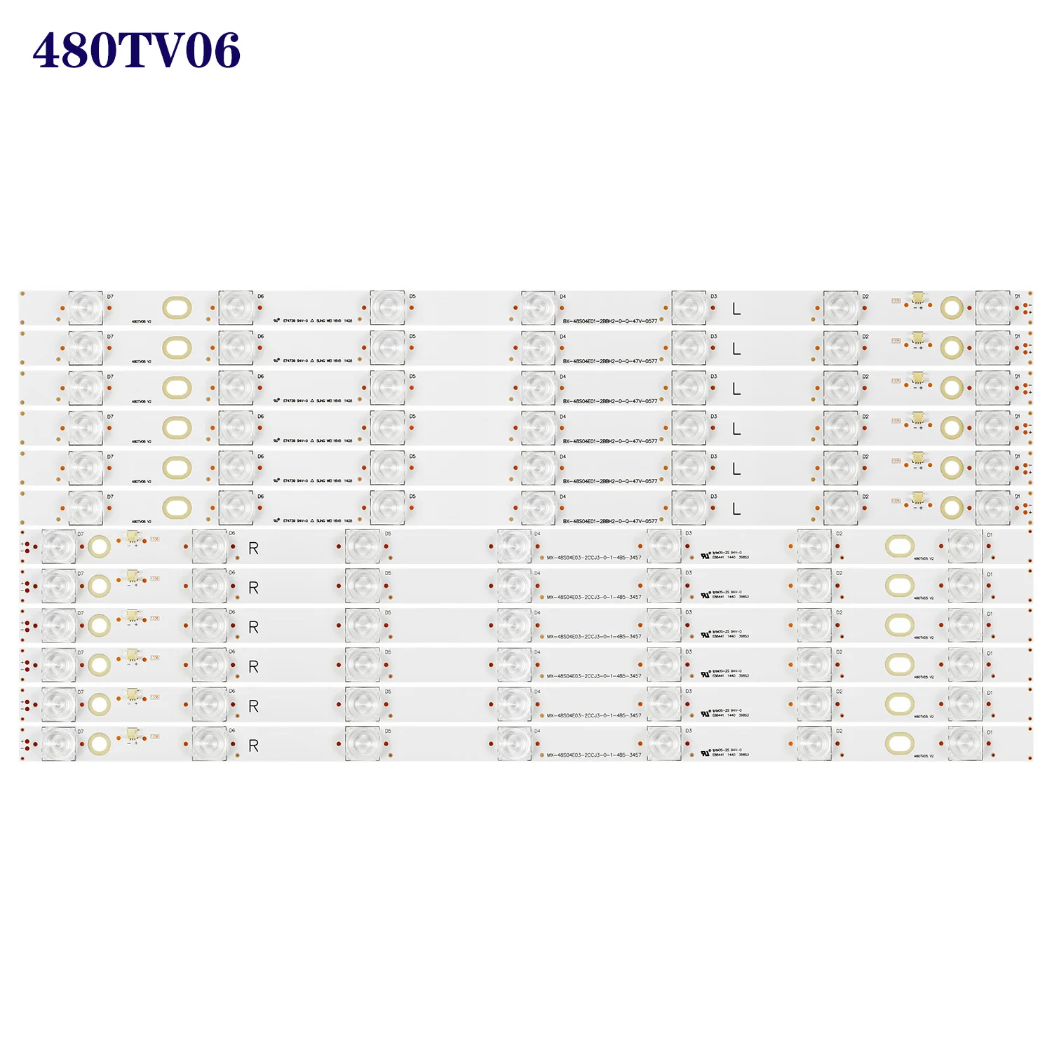 Tira Conduzida Luz de Fundo para Panasonic 48 tv 480tv05 480tv06 v2 Tx48ax630b Tx-48ax630e Tx-48axw634 Tx-48ax670 Mx-48s04e0