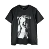 American High Street ERD Melancholy Rich Second Generation Retro Printing Short Sleeve Summer Loose Casual Trend Couple T-shirt 5