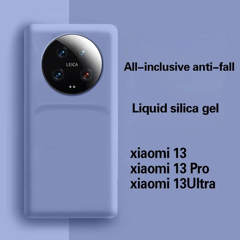 

Чехол для Xiaomi 13 ultra мобильный телефон, Новый чехол для телефона 13 дюймов, полноразмерный защитный чехол из жидкого силикона с защитой от падения для 13pro, uitra