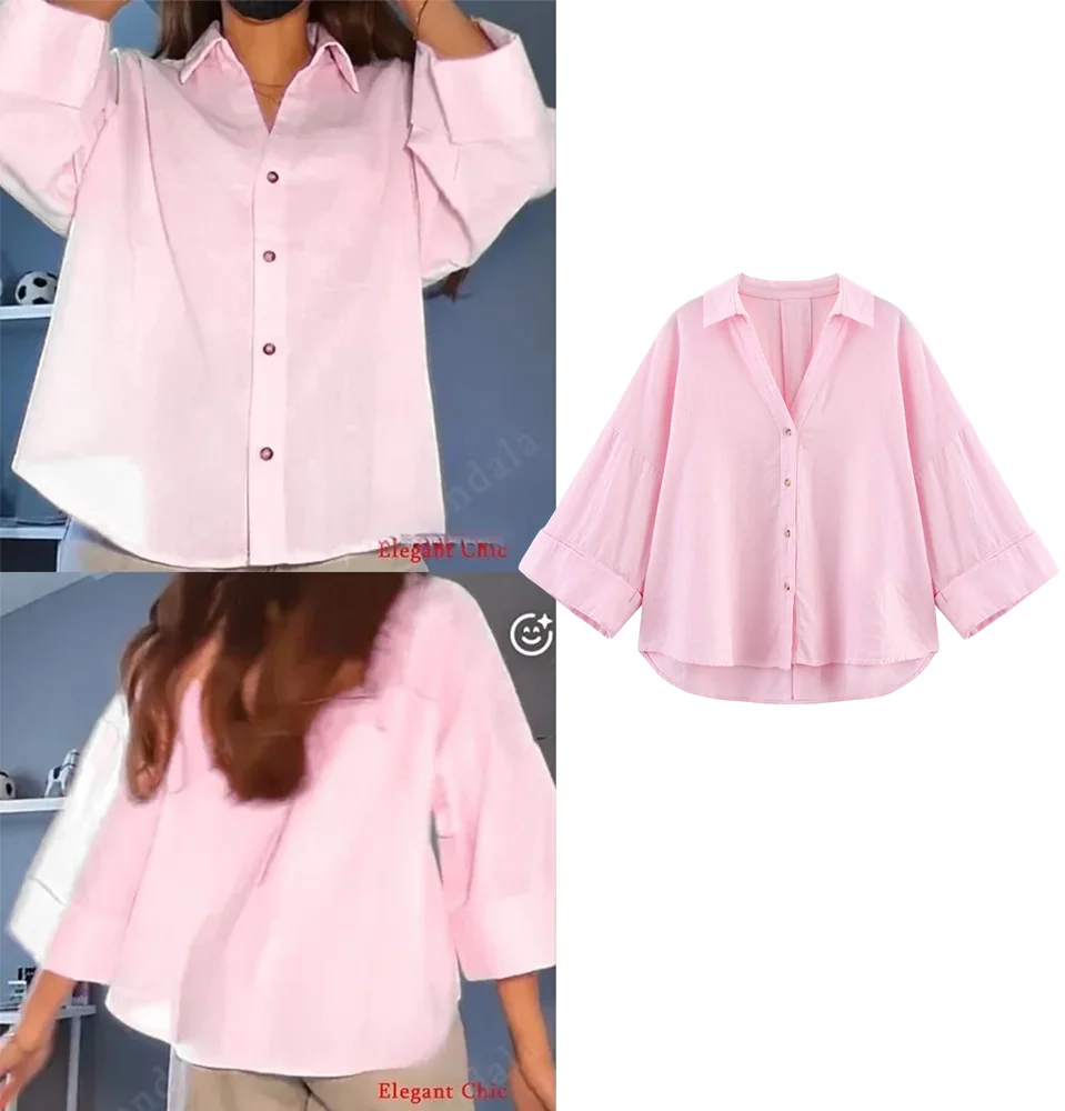 รูปสินค้า เสื้อเชิ้ตแขนกว้าง ผ้าลินิน ใส่สบาย แฟชั่นฤดูร้อน 2026