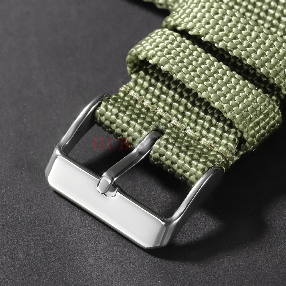 Nylon Canvas Woven Soft Watch Band - Sport & Military Style Wristband