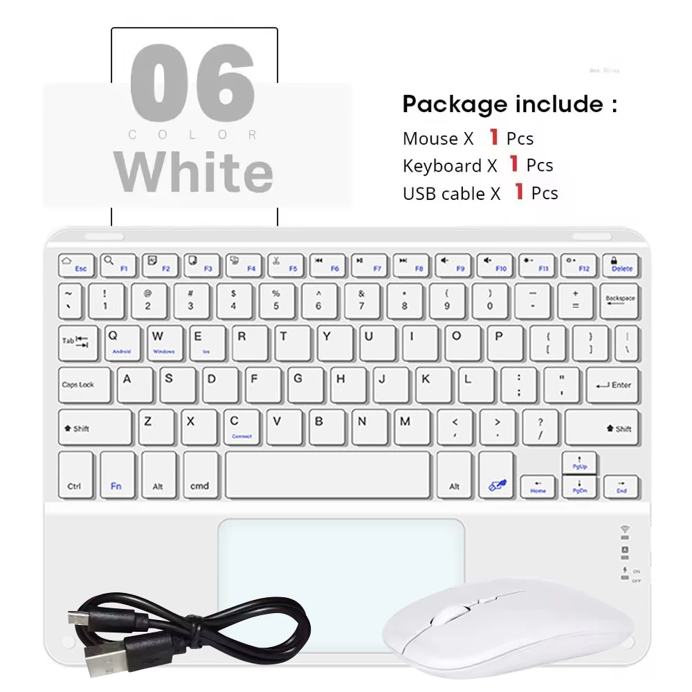 Mini Touch Bluetooth Wireless Keyboard with Built-in Mouse