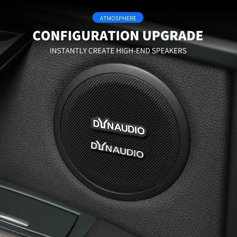 5pcs/10pcs high-quality Metal Dynaudio logo car Hi-Fi Speaker