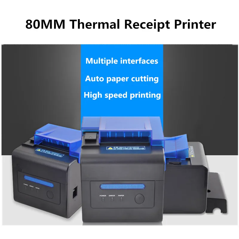 

C300H Takeaway Supermarket Retail POS Cash Register 58mm / 80mm High-end Thermal Receipt Printer Automatic Paper Cutting 300MM/S