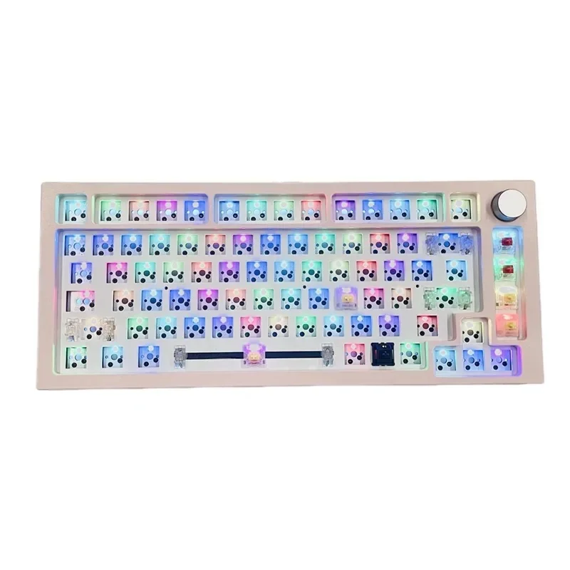 

В следующий раз 75% раскладка горячей замены 82 клавиши RGB стандартная Проводная ручка Механическая игровая клавиатура комплект