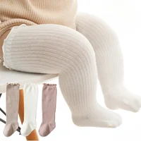 Baby Over The Knee Spring and Autumn Cotton Newborn Baby Stockings High Tube Loose Feet Boys and Girls Children Socks Two Pairs 2