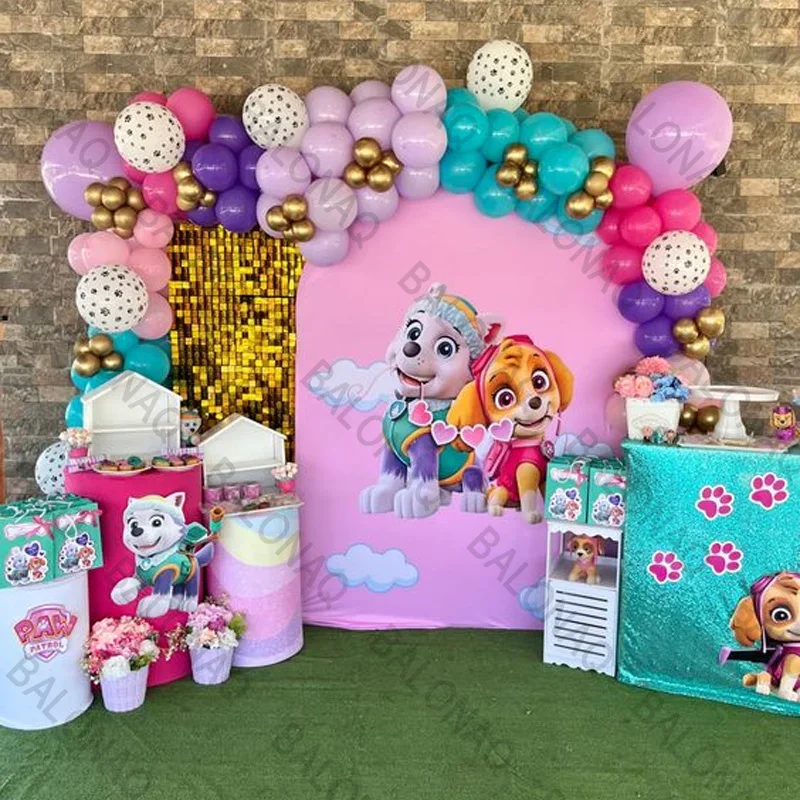 Paw Patrol Ballon Girlande Bogen Set Latex Ballon Knochen Hund Pfotenabdruck Aluminium Ballon Hund Thema Jungen Mädchen Geburtstag Party Dekor