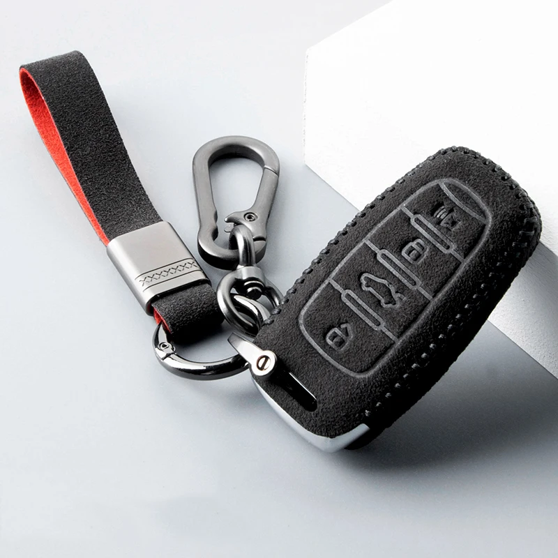 

High Quality Suede Leather Car Key Case Cover For Great Wall Haval/Hover f7 h6 f7x h2 h3 h5 h7 h8 h9 m4 H1 H4 F5 F9 H2S Car