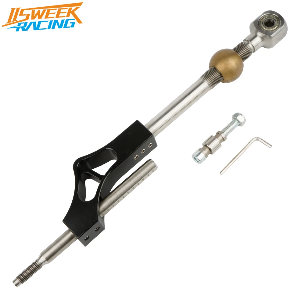 Shifter Extender Manual Short Lever Metal Adjustable Gear Knob Interior