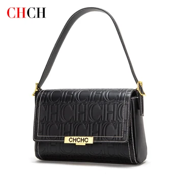 CHCH New Luxury Designer Fashion Women Handbags Crossbody Beige and Red Shoulder Bag for Party