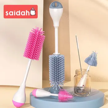 360° Rotating Baby Bottle Brush Set 1