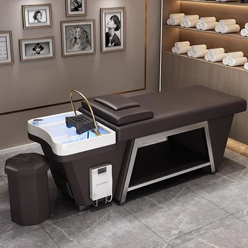 Head Spa Shampoo Chair Stylist Therapy Massaggio Giapponese Attrezzature Per Parrucchieri Sedia Luxury Lettino Massaggio Furniture