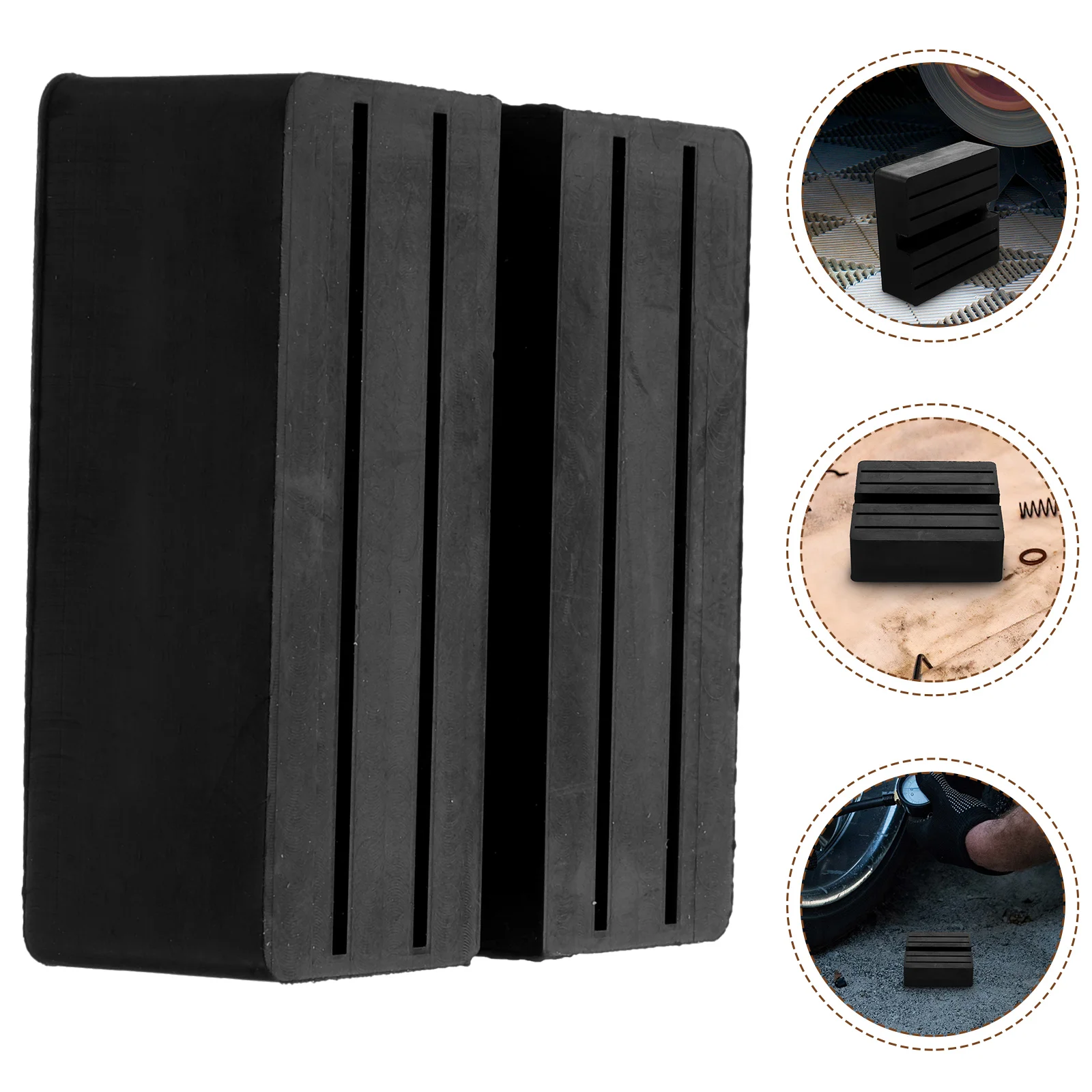 

1pc Practical Jack Pad Adapter Car Lift Jack Stand Rubber Pad Stand Mat (Black)
