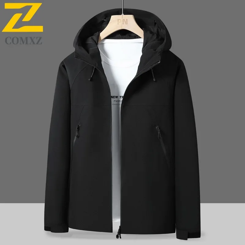 EiAO Windbreaker Unisex Autumn Lightweight Jacket Waterproof Windproof Colorblock  Hiking Coat for Camping Fishing Outdoor Wear