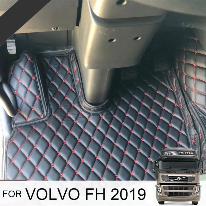 

3D Car Floor Mats For VOLVO FH 2019 Waterproof Leather Floor Mats Car-styling Interior Car Carpet Mat