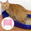 3pcs Cat Litter Box Enclosure Black Embossed Splash Guard For Large Tall Litter Boxes Privacy Shield Cat Pee Containment 4