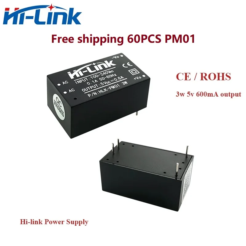 Hi-Link 고효율 HLK-PM01 HLK-PM03 HLK-PM09 HLK-PM12 HLK-PM15 HLK-PM24 AC DC 전원 모듈, 무료 배송, 200 개/로트