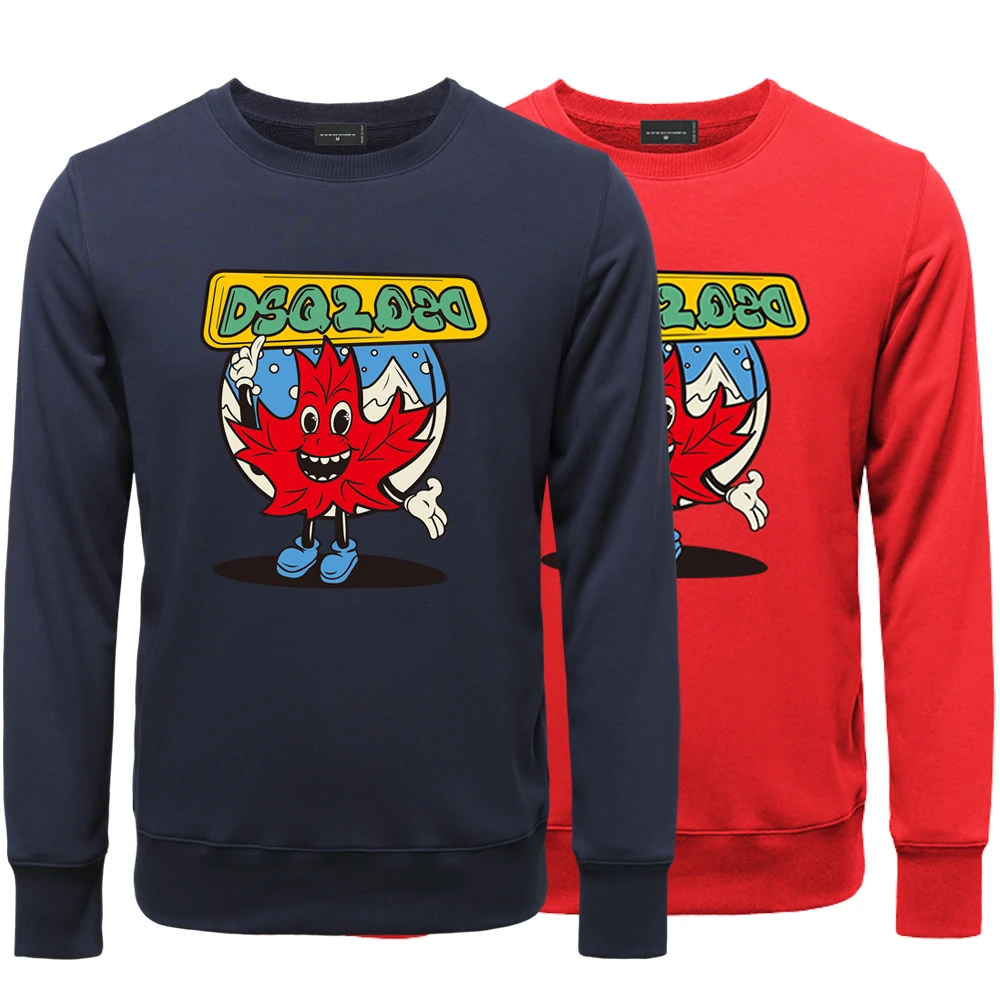 Ropa informal para hombre, jersey negro Dsq2, marca italiana, moda para chica, pareja, novia, sudadera de algodón| | - AliExpress