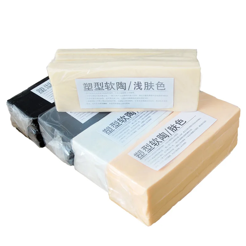 Polymer Clay Polymer Clay Kit Ceramic Clay 500g Professional Polymer Clay Oven Baking DIY Handmade Prototype Material Sculpture Soil Ceramic Doll