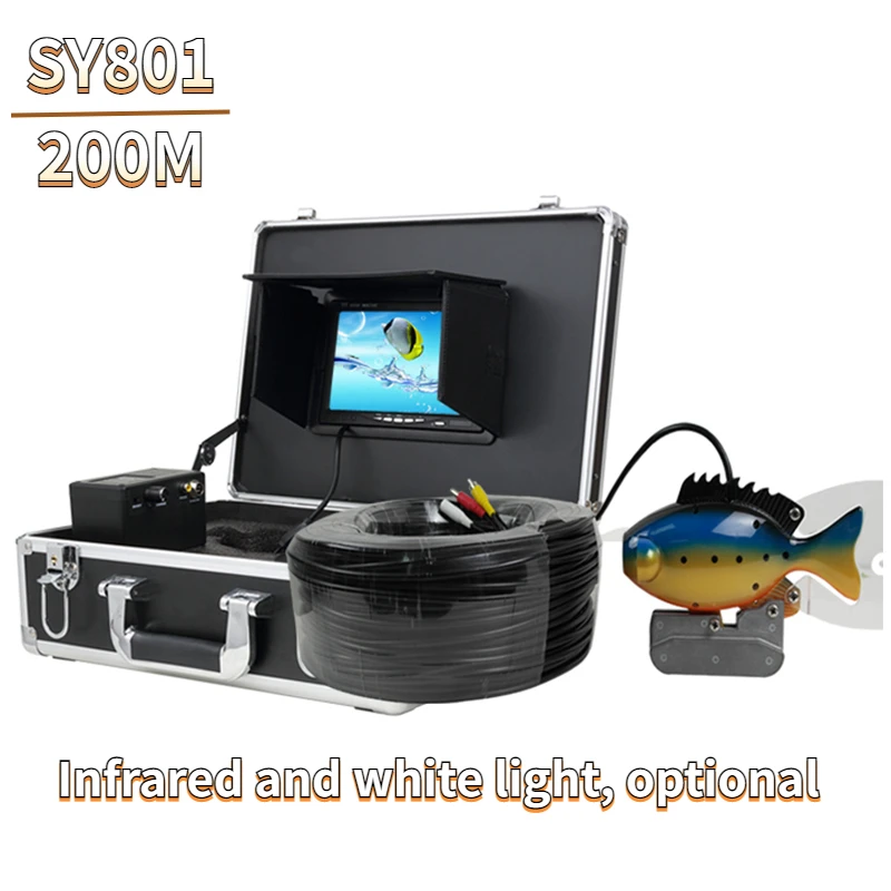 SY801-Underwater-Fishing-200m-Fish-Finder-Prober-Detector-Lure-7-LCD ...