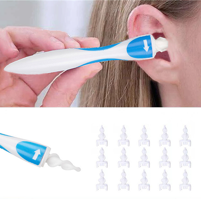 2022 Hot Ear Cleaner Silicon Ear Spoon Tool Set 16 Pcs Care Soft Spiral