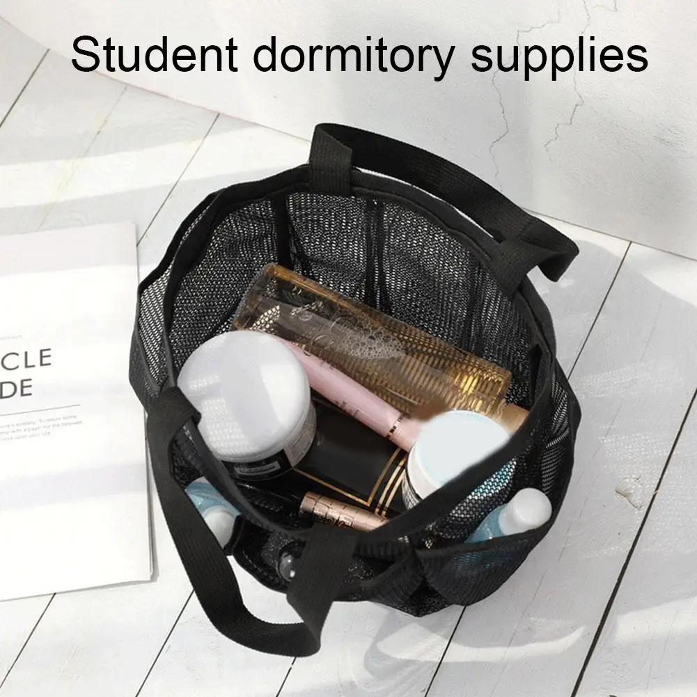 Toiletry Bag Travel Storage Cosmetic Pouch Tote Mesh Makeup Bag Shower Zipper Organizer Large Capacity Case Girl Cosmetic Pouch
