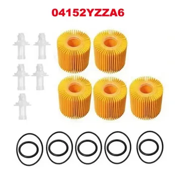 5 filtri olio motore per auto per Toyota C-HR 2018 2019 2.0L Pontiac Vibe 2009-2010 Corolla Prius 1.8L Filtri 04152YZZA6