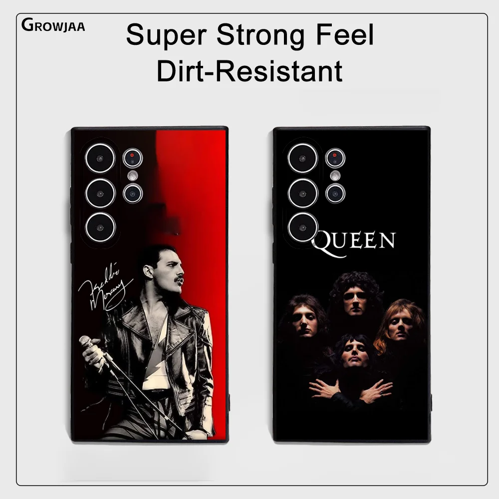 Queen F-Freddie Frosted Non-Slip Full Cover Soft Phone Case