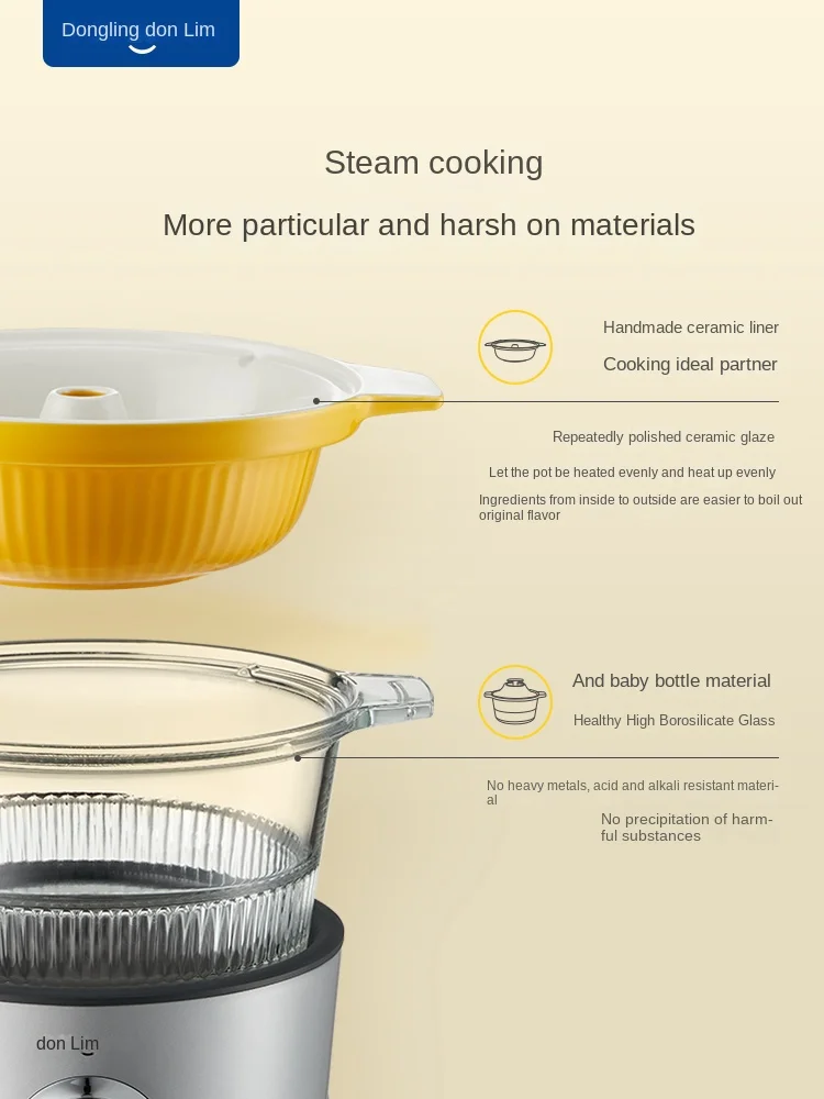 Donlim DL-9009 Electric cooker for home reservation soup pot with waterproof stew pot Multi-function automatic electric cooker