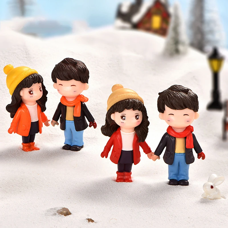 

Миниатюрная мини-кукла для влюбленных, 1 шт., фигурки «сделай сам», сказочный садовый декор, подарок на день Святого Валентина, домашние аксессуары, домашний декор