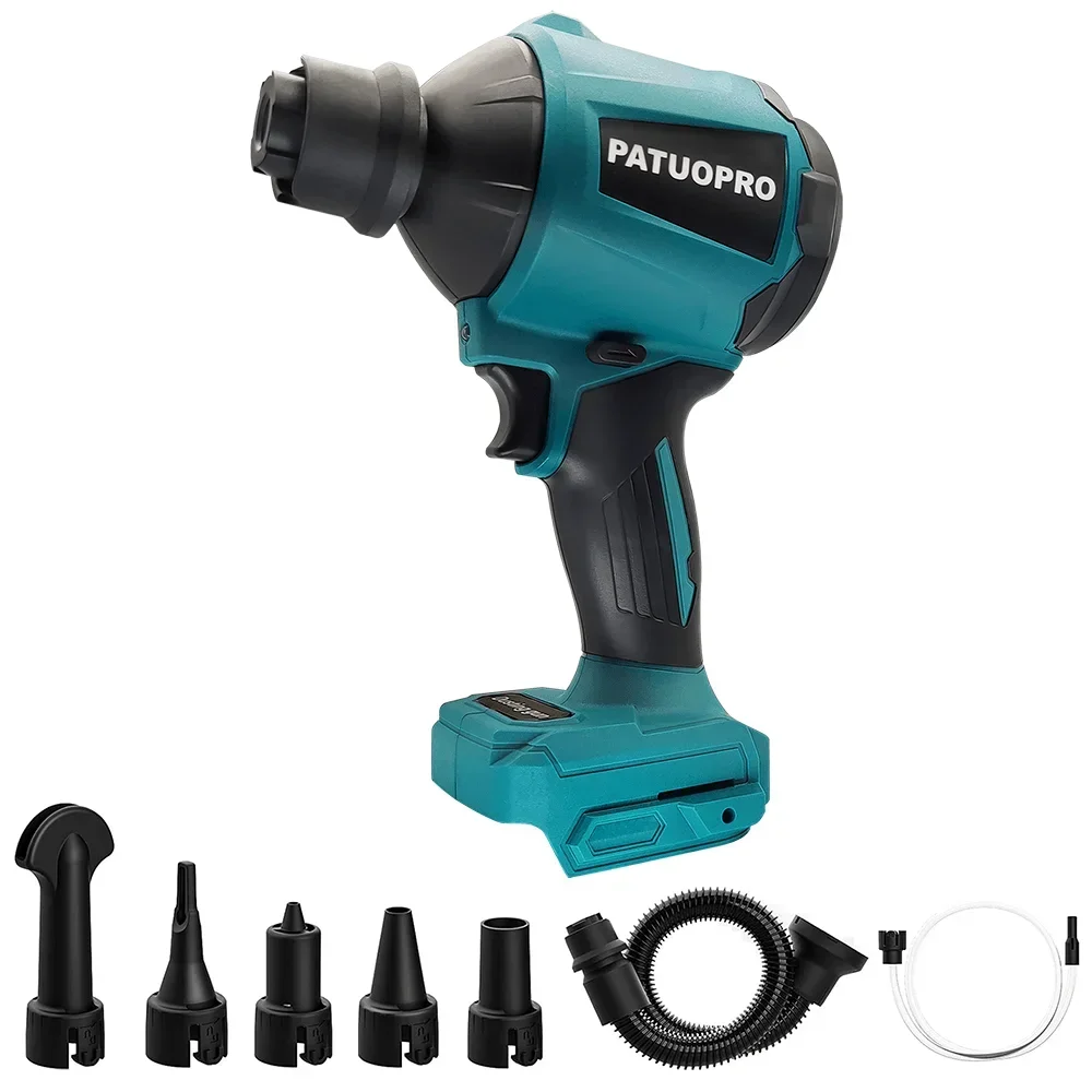 PATUOPRO Air Dust Blower, Brushless Cordless Rechargeable Multifunction Portable Home Power Tool For Makita 18V Battery No Battery