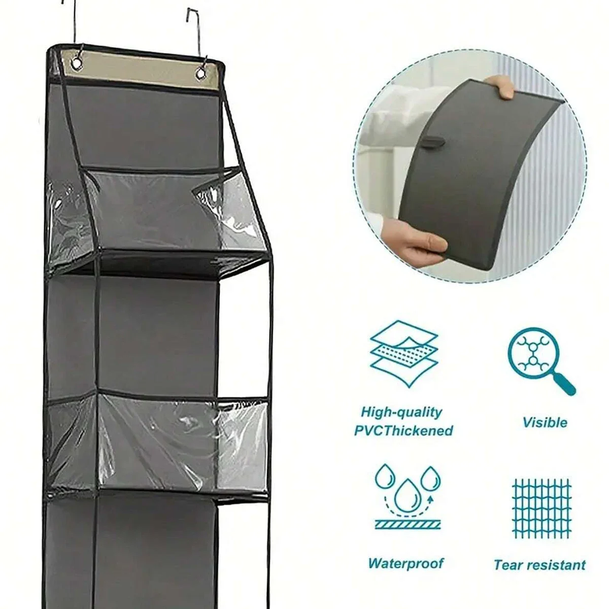 4/6 Layer Fabric Storage Bags for Behind The Door
