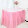137x274cm Disposable Solid Color Tablecloth Birthday Party Wedding Christmas Table Cover Desk Cloth Table Skirt Decor 2