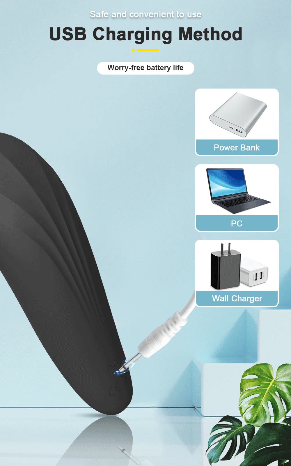 Kişisel masaj aletindeki düğme arayüzü