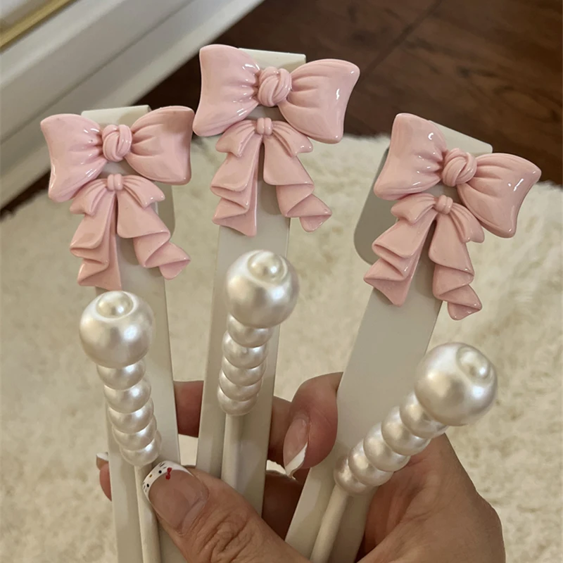 Iron Hook French Bow Pearl Double Door Rear Hangers Cabinet Door Clothes Hook Kitchen Hanger Rack Home Decor Organization