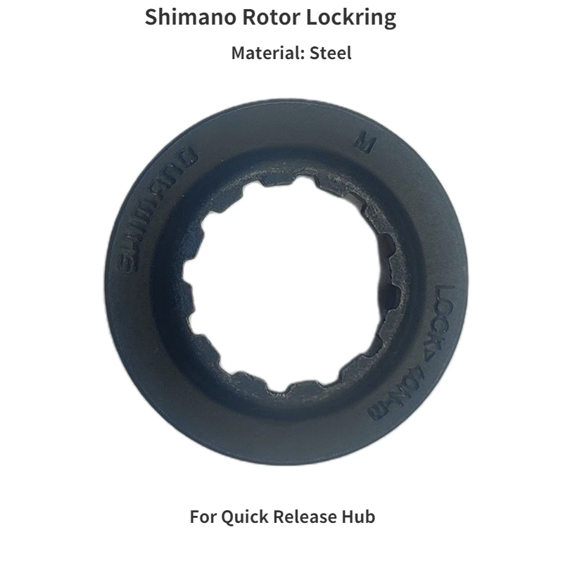 Shimano Rotor Center Lock Disc Brake Hub Rotor Lockring For 15mm