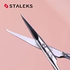 1pc STALEKS SX-21/1m Manicure Dead Skin Scissors Russian Style Olecranon Eyebrow Scissor Magnolia Pattern Exfoliating Nail Tool 3