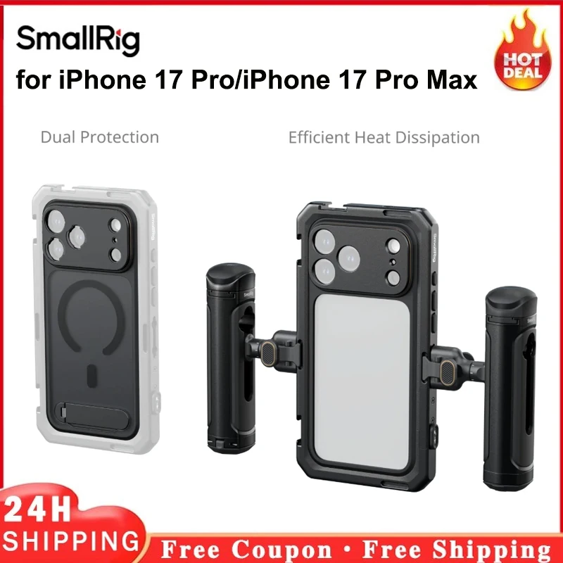 SmallRig iPhone 17 Pro/iPhone 17 Pro Max用ケージキット、ベーシック