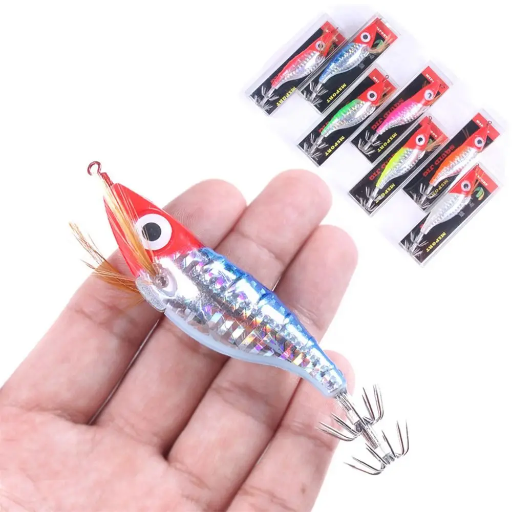 9g 10cm Fishing Lure Squid Hook Jigs Noctilucent Squid Cuttlefish Jigs
