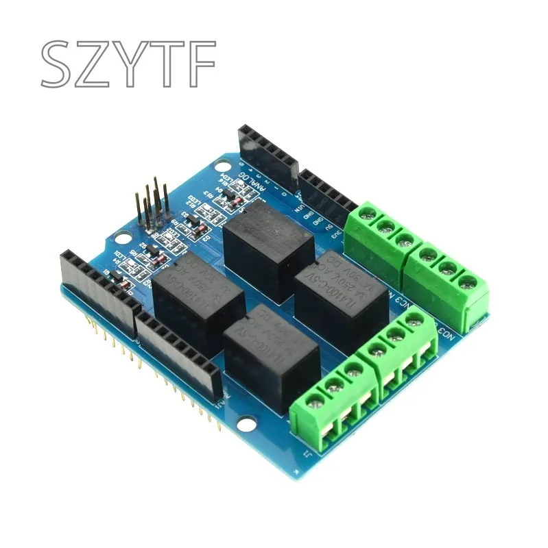 1 Pz 4 Canali 5V Modulo Schermo Relè Per Canale Relè Scheda Di Controllo Scheda Di Espansione Per Arduino Uno R3 Mega 2560