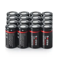 Soshine 3.7V 18350 1000mAh Rechargeable Battery 1000mAh Lithium Batteries Li-ion Battery 1000 Times Cycle Charge Full Time 1h 2