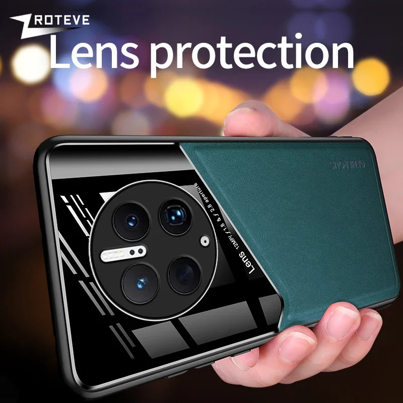 Premium PU Leather Magnetic Phone Case - Shockproof Protection