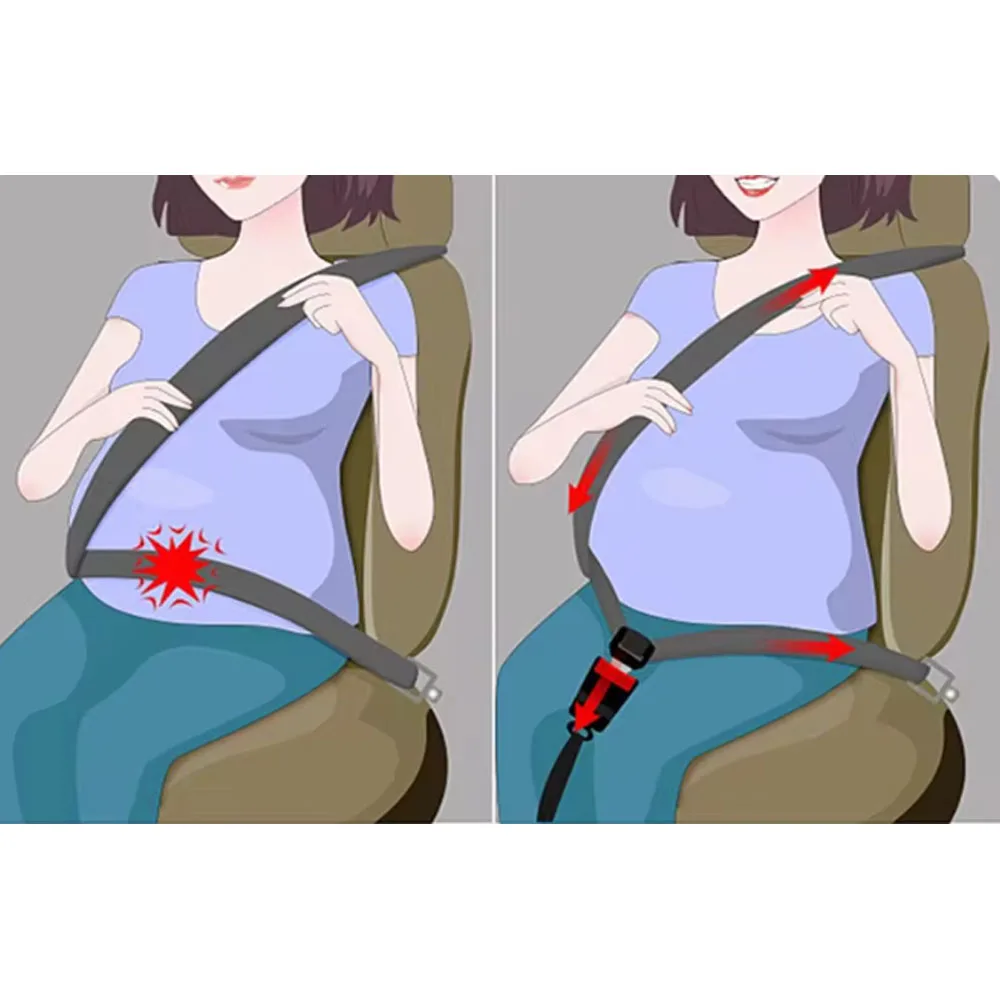 Seat Belt Adjuster Safe Belt Pregnant Universal Pregnant Moms Belly For Maternity Car Accessories Woman Driving Seat Belt Adjuster Car Seat