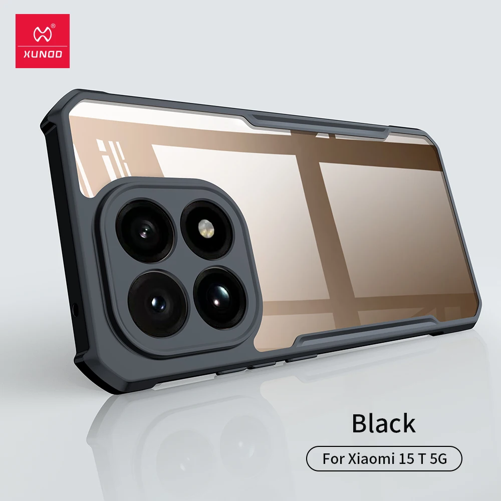 XUNDD Shockproof Airbags Transparent Phone Cover - Enhanced Protection with Quality PC + TPU Material