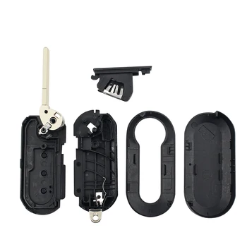 chiave a distanza per auto per Fiat 5 chiave a distanza per auto per Fiat - KEYYOU 3 pulsanti chiave a distanza per auto Shell Flip Key Pad custodia per Fiat