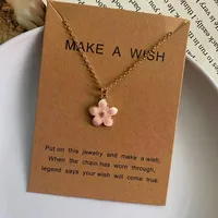 Korean Fashion Choker Necklace for Women Girl Colorful Flower Design Pendant Necklace Cute Romantic Neck Jewelry Wholesale - Image 4