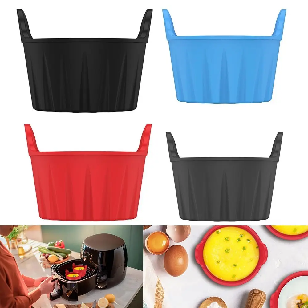 Air Fryer Egg Poacher Air Fryer Egg Moulds Silicone Poaching Cups Reusable Silicone Baking Cups Heat-Resistant Poacher