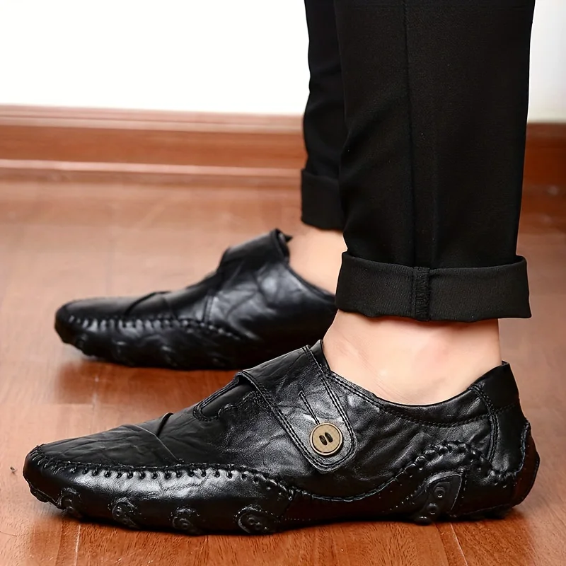 

Мужские классические туфли 2023, винтажные классические туфли на низком каблуке без застежек, Мужские броги с острым носком, уличные модные осенние мокасины для мужчин